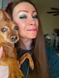 Been recovering from foot surgery and not walking at all for 6+ weeks and  my girl Nutmeg has been by my side and even enduring the very seldom  selfie. I love her