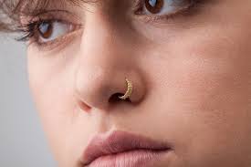 Nose Cuff Indian Solid 14k Gold Nostril Ring Your Nose Is The Forefront Of Your Facade Nose Jewelry Is The First Bod Nose Jewelry Gold Nose Rings Nose Ring
