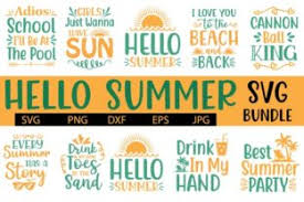 Download Hello Summer Svg Bundle Beach Svg Graphic By Printsvg Creative Fabrica