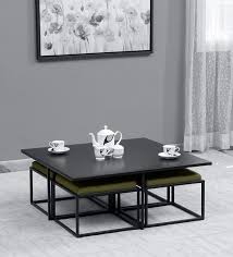 We did not find results for: Buy Liam 4 Seater Coffee Table Set In Black Finish Bohemiana By Pepperfry Online Coffee Table And Chair Sets Tables Furniture Pepperfry Product