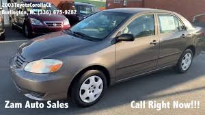Check out our corolla nc selection for the very best in unique or custom, handmade pieces from our prints shops. 2003 Toyota Corolla Manual Low Miles Zam Auto Sales 910 S Church St Burlington Nc 27215 Youtube