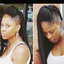 Twisted Crochet Braided Mohawk On Glamazini Braided Hairstyles Braids For Short Hair Carrot Hairstyles