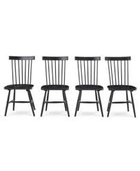 Bensen Dining Chair 4 Pc Set Set Of 4 Chairs Created For Macy S Macys Com Black Dining Chairs Modern Farmhouse Dining Dining Chairs
