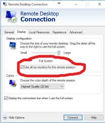 Tick the option use all monitors for the remote session in remote desktop client display option. Dual Monitor Support Teamviewer Support