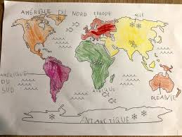 Combien de personnes parlent français dans le monde? Planisphere A Colorier Les Activites De Maman Geographie Enfants Planisphere Geographie