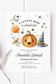 Halloween Baby Shower Invitation Little Boo Editable Etsy Halloween Baby Shower Invites Halloween Baby Shower Baby Shower Pumpkin