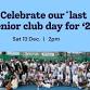 Last senior club day of 2025 - tennis & tinsel - Blake Park 40 Kawaka St Event Image
