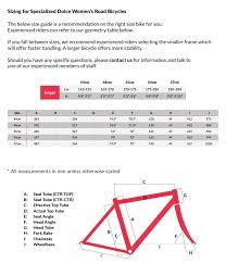56 High Quality Specialized Road Size Chart