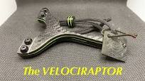 Full carbon fibre laminate slingshot with a touch of yellow
