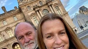 Photo : India Hicks et son mari David Flint Wood à la Fashion Week de Milan  en 2006.