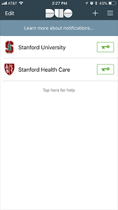 Open duo mobile, verify that the account is listed, and swipe down on the account list to. How Use Duo Mobile For Two Step Authentication With Multiple Accounts University It