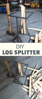 Stationary Wood Splitter That Can Be Used To Split Logs Or Make Kindling Woodworkingplansvintage Welding Projects Wood Splitter Kindling Splitter