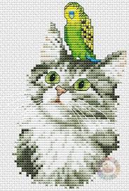 Bird Cross Stitch Pattern Free 0310 Free Cross Stitch Patterns Pdf Cat And Bird Cross Stitch Cross Stitch Patterns Cat Cross Stitch Pattern