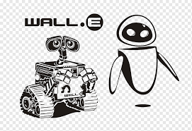 Watch the video explanation about how to draw: Eve Youtube Drawing Wall E Logo Monochrome Fictional Character Png Pngwing