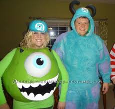 Mike wazowski onesie pajamas for kids & toddler monster inc animal onesies costume $29.98 sully onesie pajamas for kids & toddler monster inc animal onesies costume Awesome Mike And Sully Monsters Inc Couples Costume