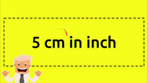 Try this cm inch converter. 5 Cm In Inch Youtube
