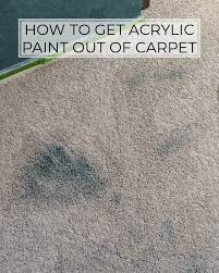 Machine wash your garment using warm water, and the stains should be gone! The Best Way To Get Acrylic Paint Out Of Carpet Crafted By The Hunts