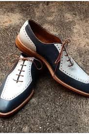 Handmade Men Oxford Two Tone Black And White Dress Shoes Leather Shoes Men Mens Oxfords White Dress Shoes