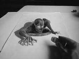 Gambar 3d (tiga dimensi) menggunakan ilusi optik untuk membuatnya terlihat memiliki kedalaman. Kerennya Gambar Gambar Tangan 3 Dimensi 3d Pencil Drawings 3d Pencil Sketches 3d Art Drawing