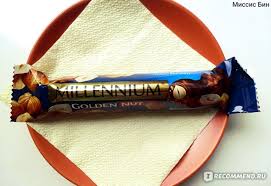 Shokoladnyj Batonchik Millennium Golden Nut Molochnyj S Celnymi Orehami Shokoladnyj Batonchik S Droblennym I Celym Fundukom Sostav Kalorijnost Odnogo Batonchika I Cena Otzyvy Pokupatelej