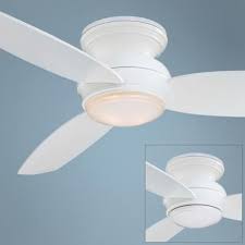 This outdoor ceiling fan has a slim design with eight metal blades, giving it an industrial look. 44 Minka Aire Concept White Outdoor Ceiling Fan R2649 Lamps Plus Outdoor Ceiling Fans Ceiling Fan Ceiling Fan Design