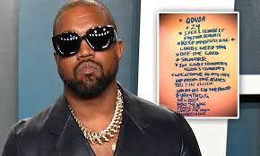 Kanye west played his tenth album donda on august 5. Kanye West To Release His Tenth Studio Album Donda On July 24 And Unveils Complete Track List Daily Mail Online