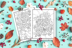 Coloring pages are fun for children of all ages and are a great educational tool that helps children develop fine motor skills, creativity and color recognition! Cute Thanksgiving Coloring Pages Made With Happy