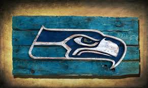 Seattle Seahawks Handmade Distressed Wood Sign Vintage Art Weathered Recycled Colorado Home Decor Wall Art Ma Seahawks Seattle Seahawks Seahawks Crafts