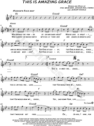 'twas grace that taught, my heart to fear. Bethel Live This Is Amazing Grace Sheet Music Leadsheet In Bb Major Transposable Download Print Sku Mn0132333