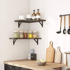 You can keep their any items you want; Rustic Wood Corner Shelves Homemaxs Corner Floating Shelves Rustic Gray Set Of 2 Corner Shelves For Wall Decoration Shelves For Bathroom Kitchen Corner Shelf Wall Mounted Bedroom Living Room Home Decor Accents