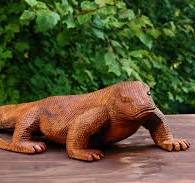 Amazon.com: G6 Collection Estatua de madera tallada a mano ...
