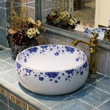 Compare Prices On Painted Bathroom Sink Online Shopping Buy Low Price Painted Bathroom Sink At Factor Vessel Sink Bathroom Vintage Bathrooms Handmade Ceramics