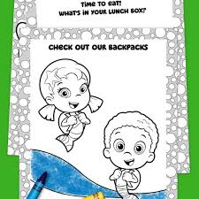Bubble Guppies Off To School Coloring Pack Bubble Guppies Guppy Bubbles
