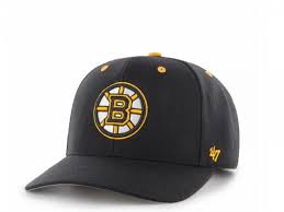 47brand Boston Bruins Mvp Dp Black Strapback Cap