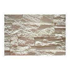Pietra finta fai da te. Placchetta Tenerife Bianca 1 M Interno Gesso Bricoman