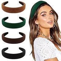 DRESHOW 4 Pack Headbands for Women and Girls Velvet Soft Head Band Fashion  Boho Wide Hairbands Non Slip Hair Accessories : Amazon.co.uk: Beauty