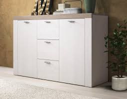 Preis und andere details können je nach größe und farbe variieren. Sideboard Kommode Schrank 146cm Larche Weiss Eiche Sagerau Dunkel Sideboards Und Kommoden Wohnzimmer Fu4life De