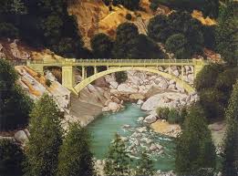 Bridge Over South Yuba River Painting By J Murphy Nevada Travel Nevada City California Nevada County