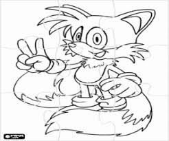 Uncategorized sonic the hedgehogloring pages tails home phenomenal games land before time super. Miles Tails Sonic Puzzle Coloring Page Printable Game