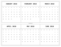 Printable Calendar 6 Months Per Page In 2020 Blank Calendar Template Calendar Template Calendar Pages
