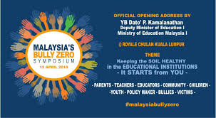 Statistical data released by the ministry of education in 2013 in bullying cases in malaysia was 4,120 cases reported. Malaysia S Bully Zero Symposium 2018 Melearn Global