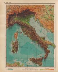 Physical map of italy showing major cities, terrain, national parks, rivers, and surrounding countries with international borders and outline maps. Hi This Is A 1941 Map Of Italy I Found And Created A 3d Render Out Of It I Hope You Like It Maps