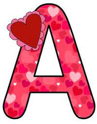 Moldes de repostería y pasteleria para san valentín. 77 Ideas De Abeceadario De San Valentin Moldes De Letras Alfabeto Abecedario