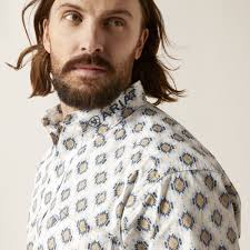 Ariat: Team Logo Warner White Classic LS Shirt