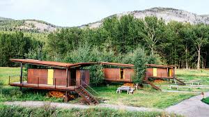 Tents are very close to the water with a nice view of the mountains. Cozy Cabins 40 Cabin Rentals For An Outdoor Getaway Sunset Magazine