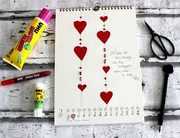 Gestaltung mit pc, laptop, smartphone oder tablet. Deutsch Diy Uhuimadvent Mitmachkalender Februar Valentinsgrusse Kalender Basteln Fotokalender Gestalten Kalender Gestalten