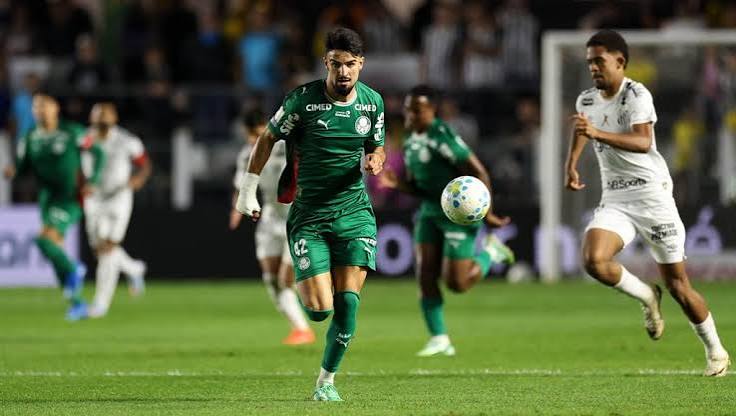 Palmeiras empata com Santos na Vila Belmiro e v&ecirc; lideran&ccedil;a escapar
