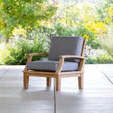 Ravello Deep Seating Arm Chair Teak Furniture Terra Outdoor Living Modern Patio Furniture Teak Outdoor Furniture Modern Outdoor Dining Furniture