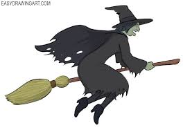 This lesson will help all you novice. How To Draw A Witch Easy Drawing Art