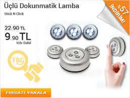 Stick N Click Uclu Dokunmatik Lamba 22 90 Tl Yerine Sadece 9 90 Tl Hemen Tikla Firsati Yakala Http Tamdabanagore Com Stick N Click Uclu Led Lamba Urunler